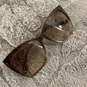 Jimmy Choo Brown Gradient Cat Eye Sunglasses